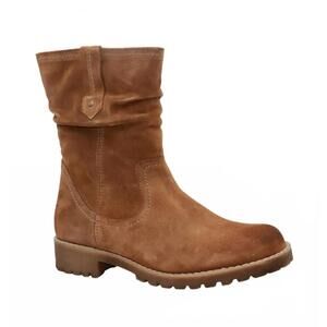 NEW ERIC MICHAEL women's texas ankle boot in cognac